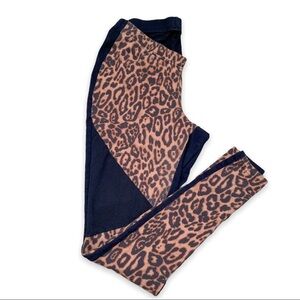 Torrid Leopard Print Leggings with Black Accents